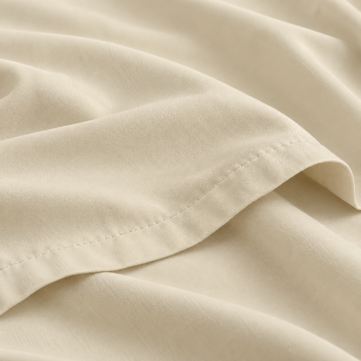 Ultra-Soft Microfiber Flat Sheet, Cream Beige — detail