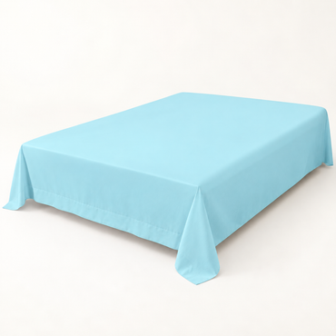 Ultra-Soft Microfiber Flat Sheet, Sky Blue — main