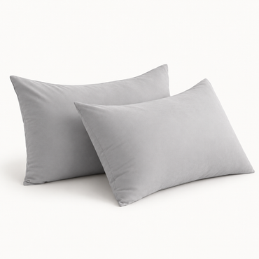 2-Pack Down Alternative Pillows, Light Grey — main