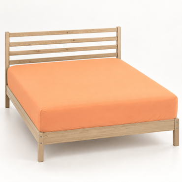 Deep Pocket Microfiber Fitted Sheet, Apricot — main