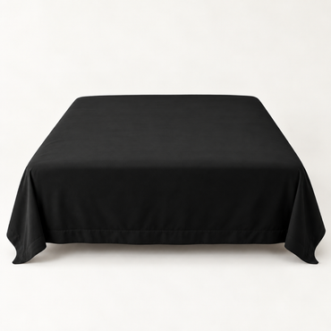 Ultra-Soft Microfiber Flat Sheet, Black — main