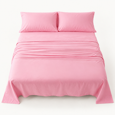 Deep Pocket Microfiber Sheet Set, Pink — main