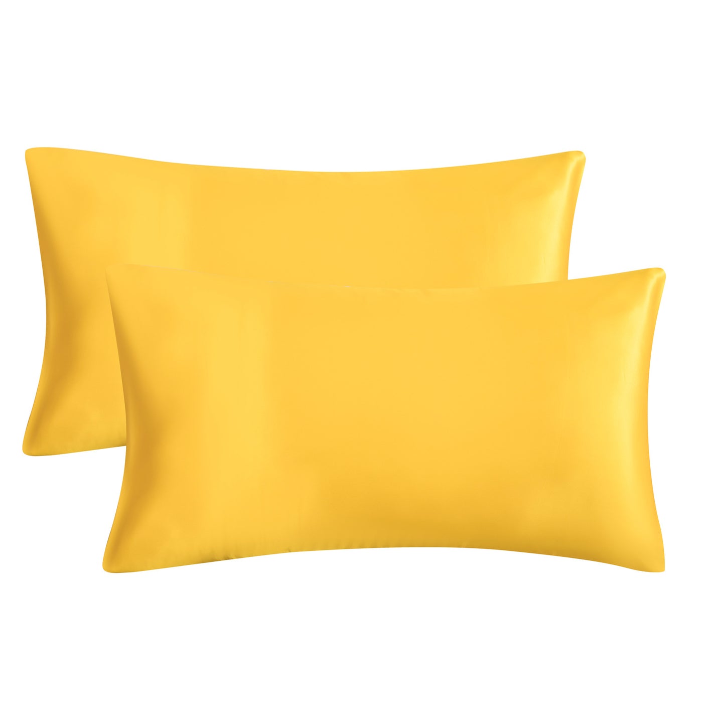 Solid Color Satin Imitation Silk Pillowcase - Calm Cloud Bedding