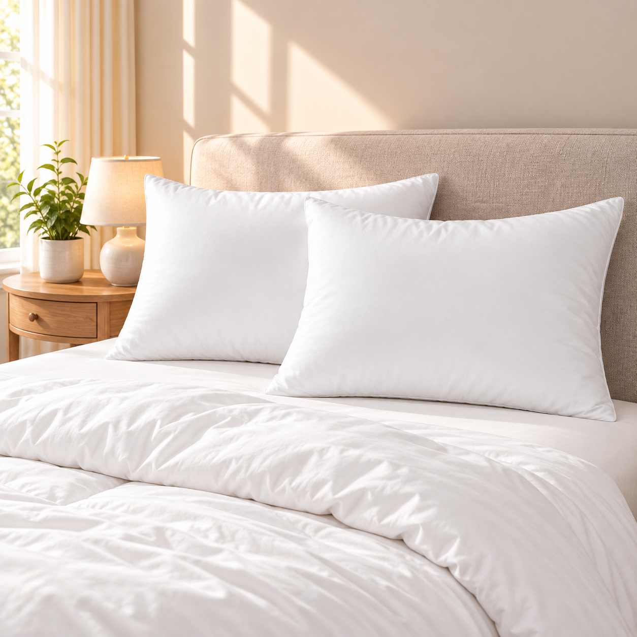2-Pack Down Alternative Pillows, White