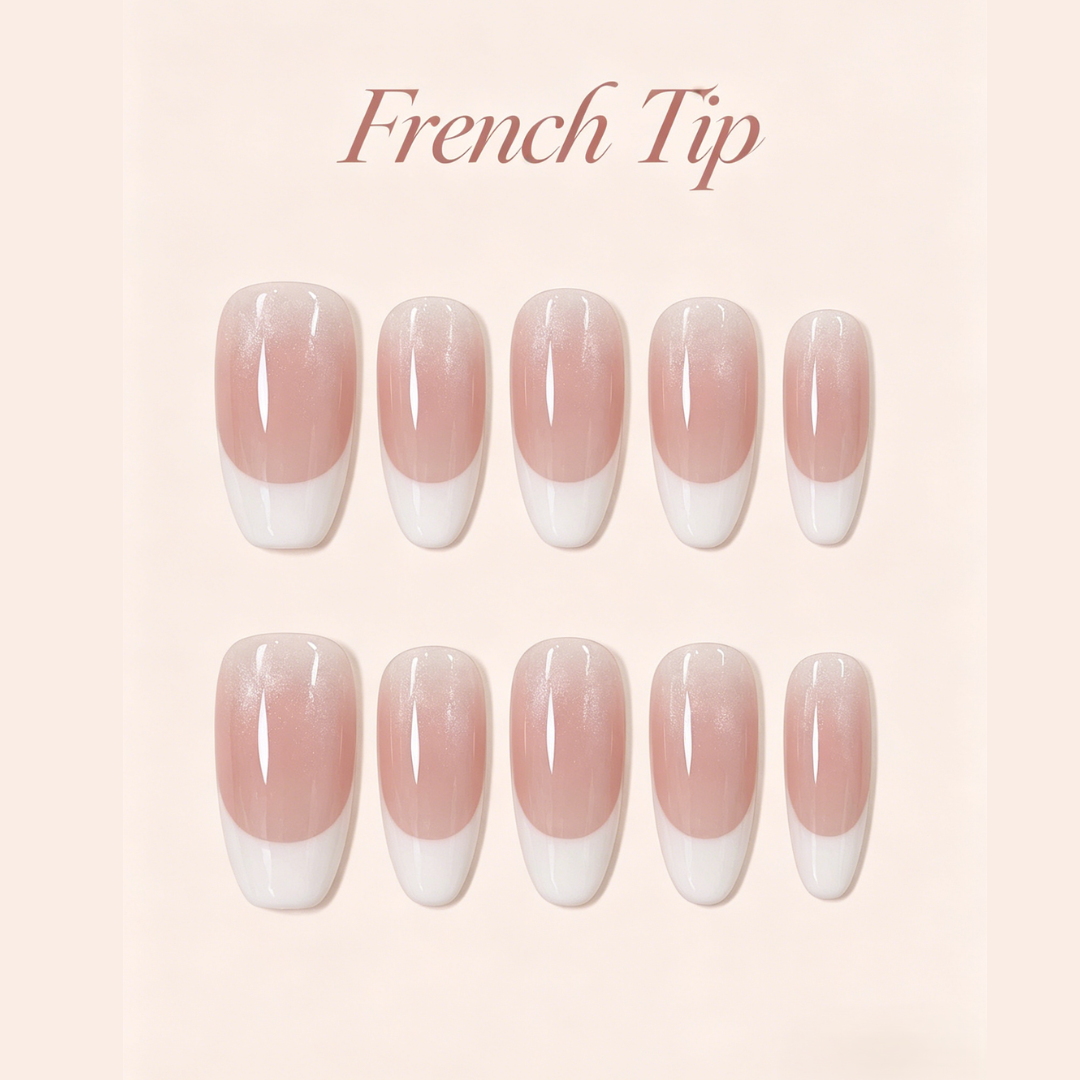 Ombre French Tip Press-On Nails – 10pcs