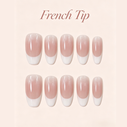 Ombre French Tip Press-On Nails – 10pcs