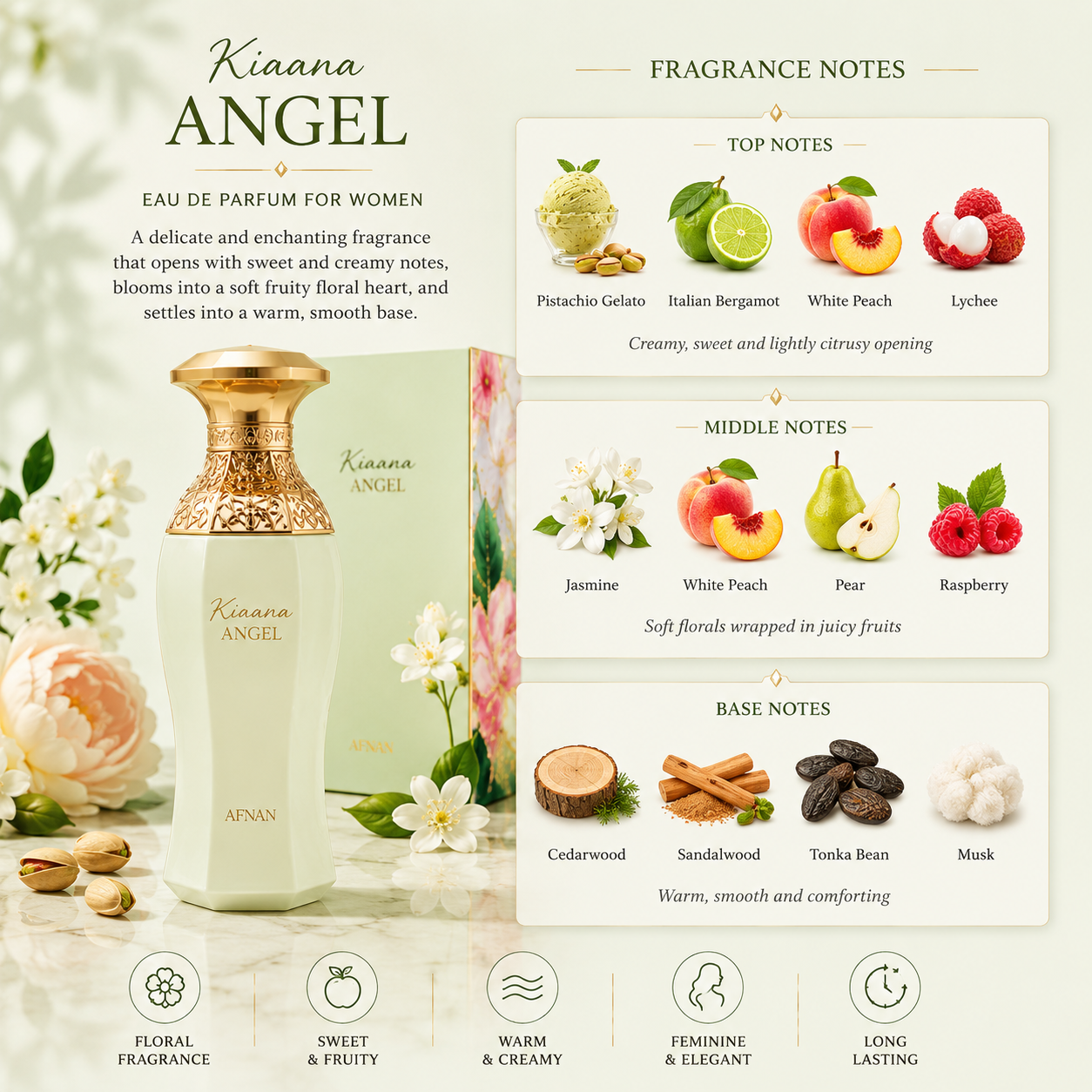 Pistachio Peach Angel