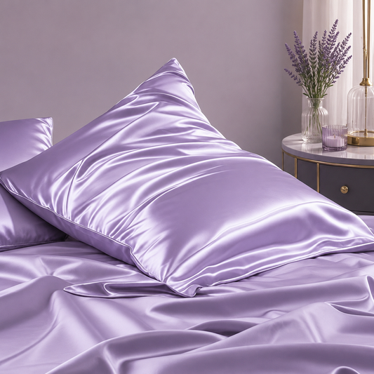 Mulberry Silk Pillowcase with Zipper – Lavender (1 Pack)