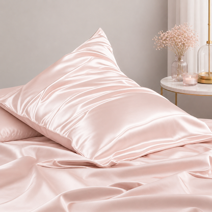 Mulberry Silk Pillowcase with Zipper – Blush Pink (1 Pack)