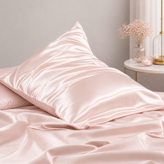Mulberry Silk Pillowcase with Zipper – Blush Pink (1 Pack)