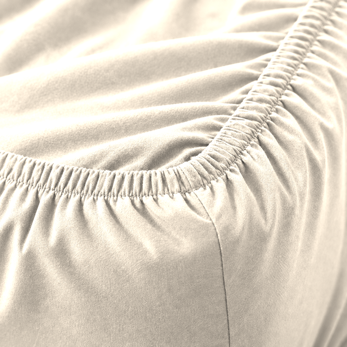 Deep Pocket Microfiber Fitted Sheet, Ivory