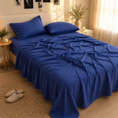 Cooling Bamboo Rayon Sheet Set – Navy Blue