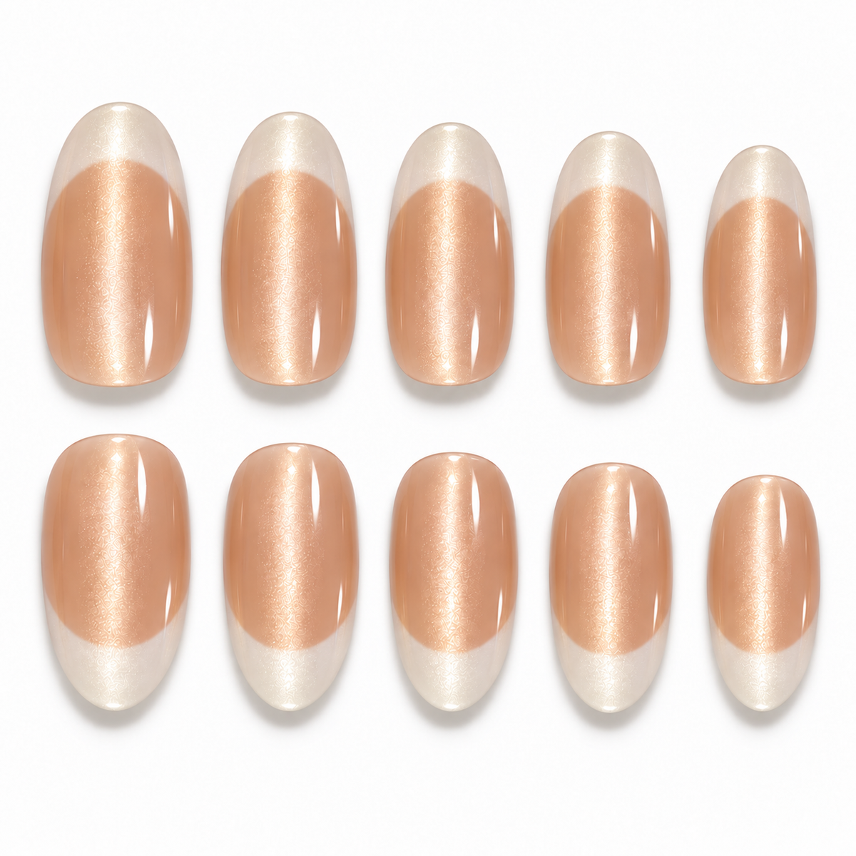 Ombre French Tip Press-On Nails – 10pcs – set