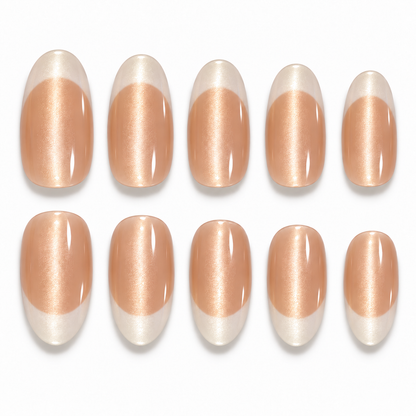 Ombre French Tip Press-On Nails – 10pcs – set