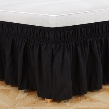 Elastic Ruffles Bed Skirt - Calm Cloud Bedding