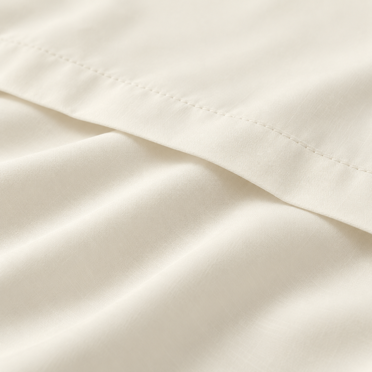 Ultra-Soft Microfiber Flat Sheet, Ivory — detail
