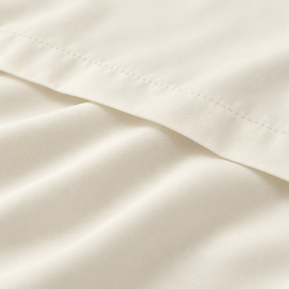 Ultra-Soft Microfiber Flat Sheet, Ivory — detail
