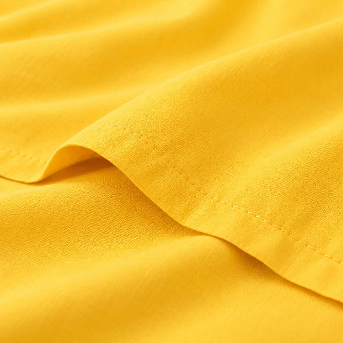 Ultra-Soft Microfiber Flat Sheet, Golden Yellow — detail