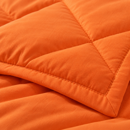 Microfiber Comforter Set with Sheets, Orange — detail