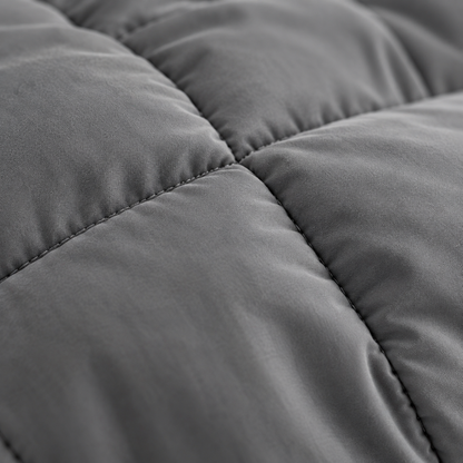 All-Season Down Alternative Comforter, Smoke Grey — detail