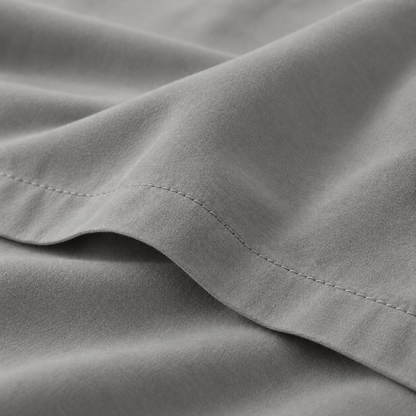 Ultra-Soft Microfiber Flat Sheet, Smoke Grey — detail