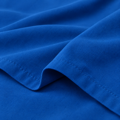 Ultra-Soft Microfiber Flat Sheet, Royal Blue — detail