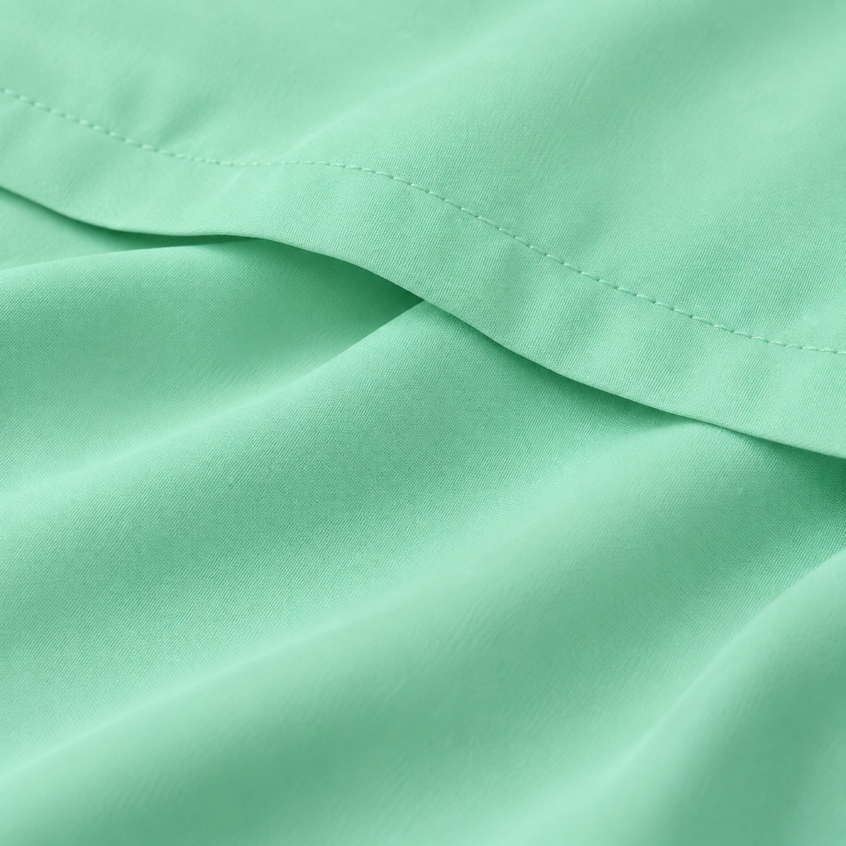 Ultra-Soft Microfiber Flat Sheet, Mint Green — detail