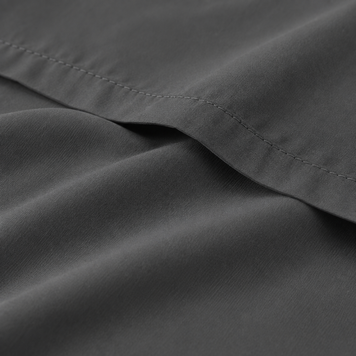 Ultra-Soft Microfiber Flat Sheet, Charcoal Grey — detail