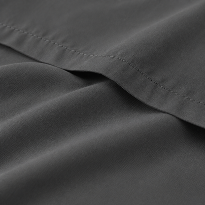 Ultra-Soft Microfiber Flat Sheet, Charcoal Grey — detail