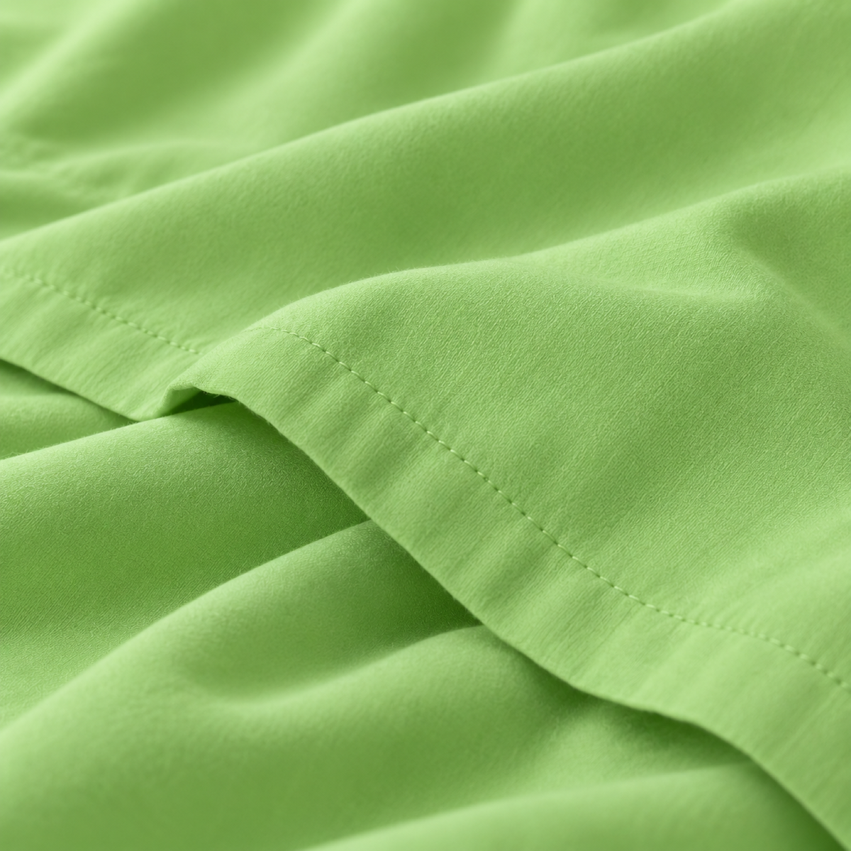 Ultra-Soft Microfiber Flat Sheet, Apple Green — detail