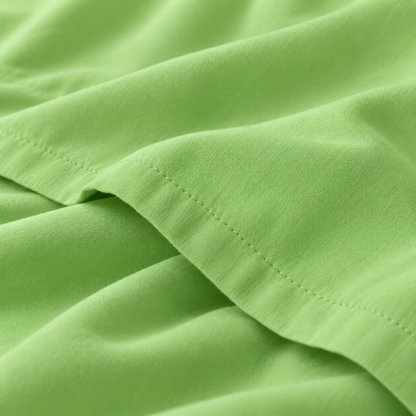 Ultra-Soft Microfiber Flat Sheet, Apple Green — detail