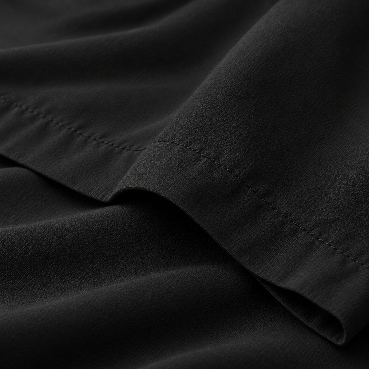 Ultra-Soft Microfiber Flat Sheet, Black — detail