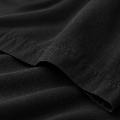Ultra-Soft Microfiber Flat Sheet, Black — detail