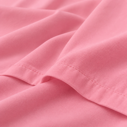 Ultra-Soft Microfiber Flat Sheet, Rose Pink — detail