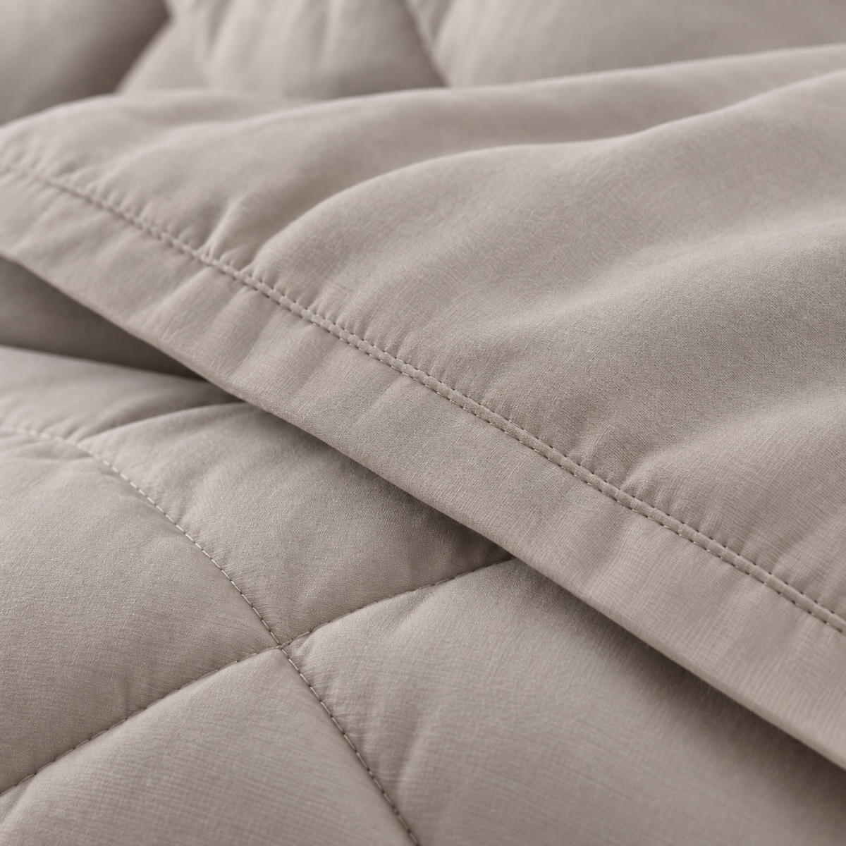 Microfiber Comforter Set with Sheets, Warm Greige — detail