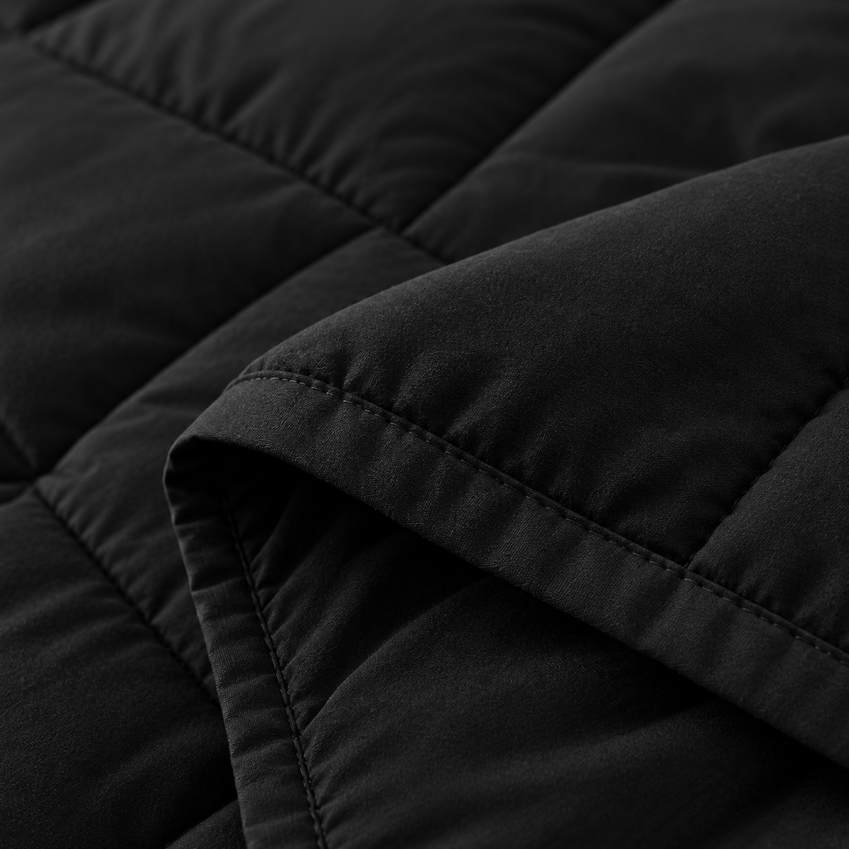 Microfiber Comforter Set with Sheets, Black — detail