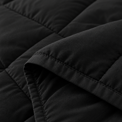 Microfiber Comforter Set with Sheets, Black — detail