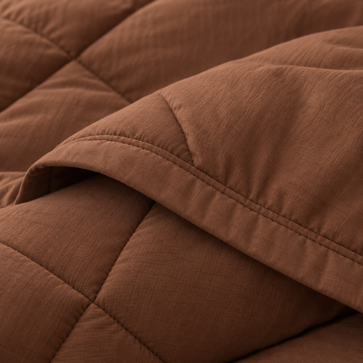 Microfiber Comforter Set with Sheets, Chestnut Brown — detail
