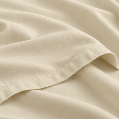 Ultra-Soft Microfiber Flat Sheet, Cream Beige — detail