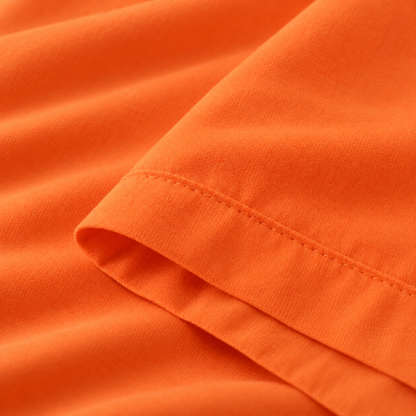 Ultra-Soft Microfiber Flat Sheet, Orange — detail