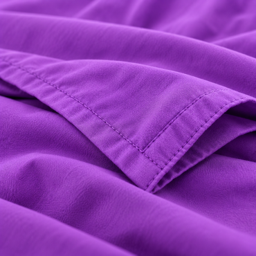 Solid Microfiber Duvet Cover Set, Purple — detail