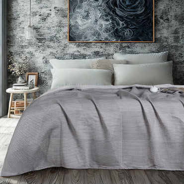 3-Layer Cotton Muslin Throw Blanket - Sofa & Bed