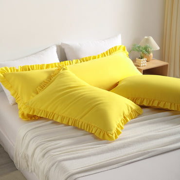 Brushed Microfiber Ruffled Pillowcases - 2-Pack