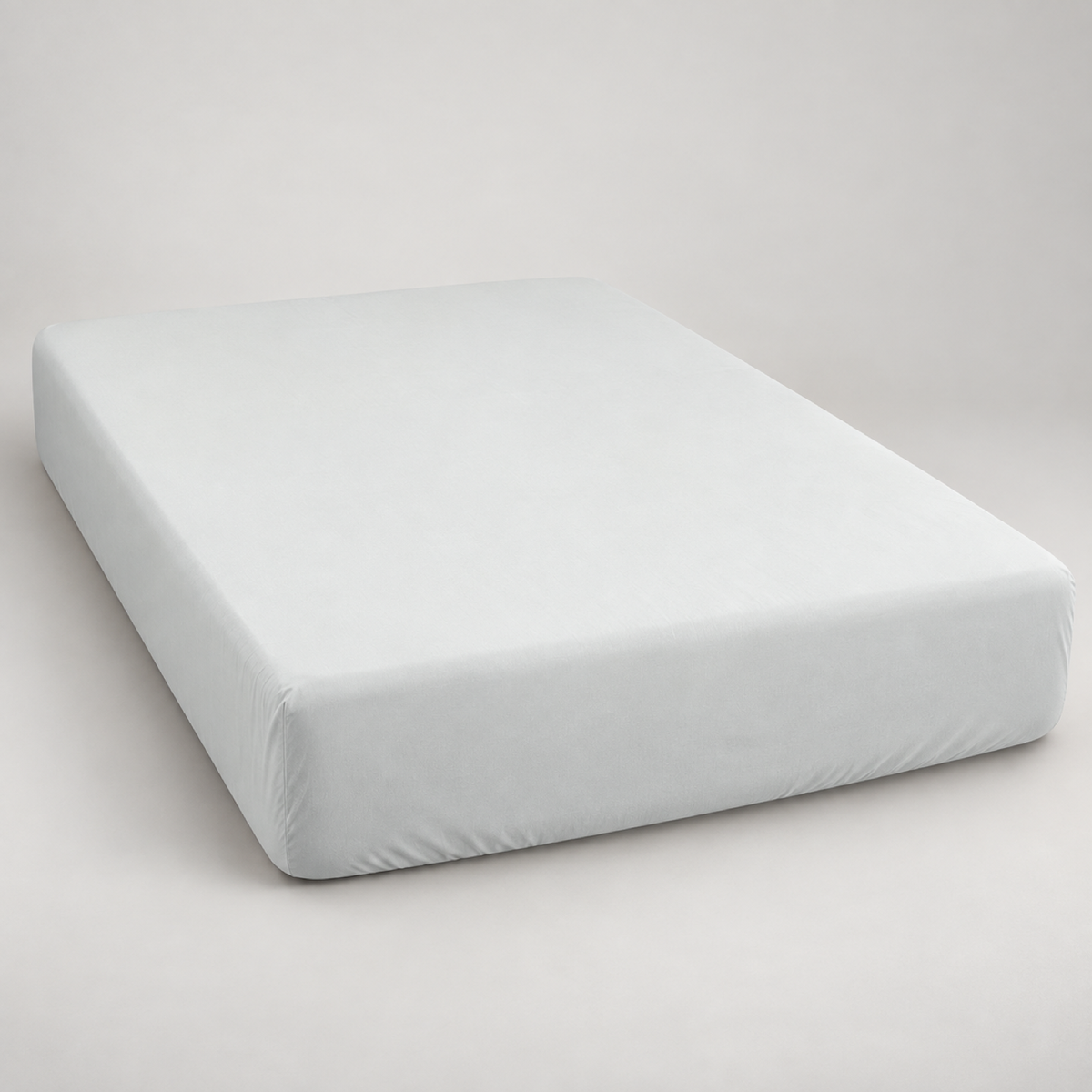 Deep Pocket Microfiber Fitted Sheet, Light Grey — main