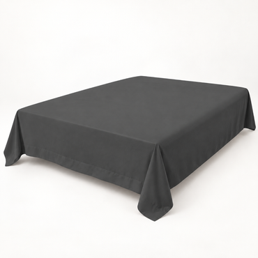 Ultra-Soft Microfiber Flat Sheet, Charcoal Grey — main