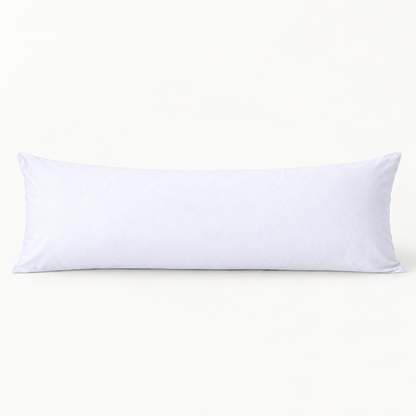 Microfiber Body Pillowcase, 20x54 in, Envelope Closure — White