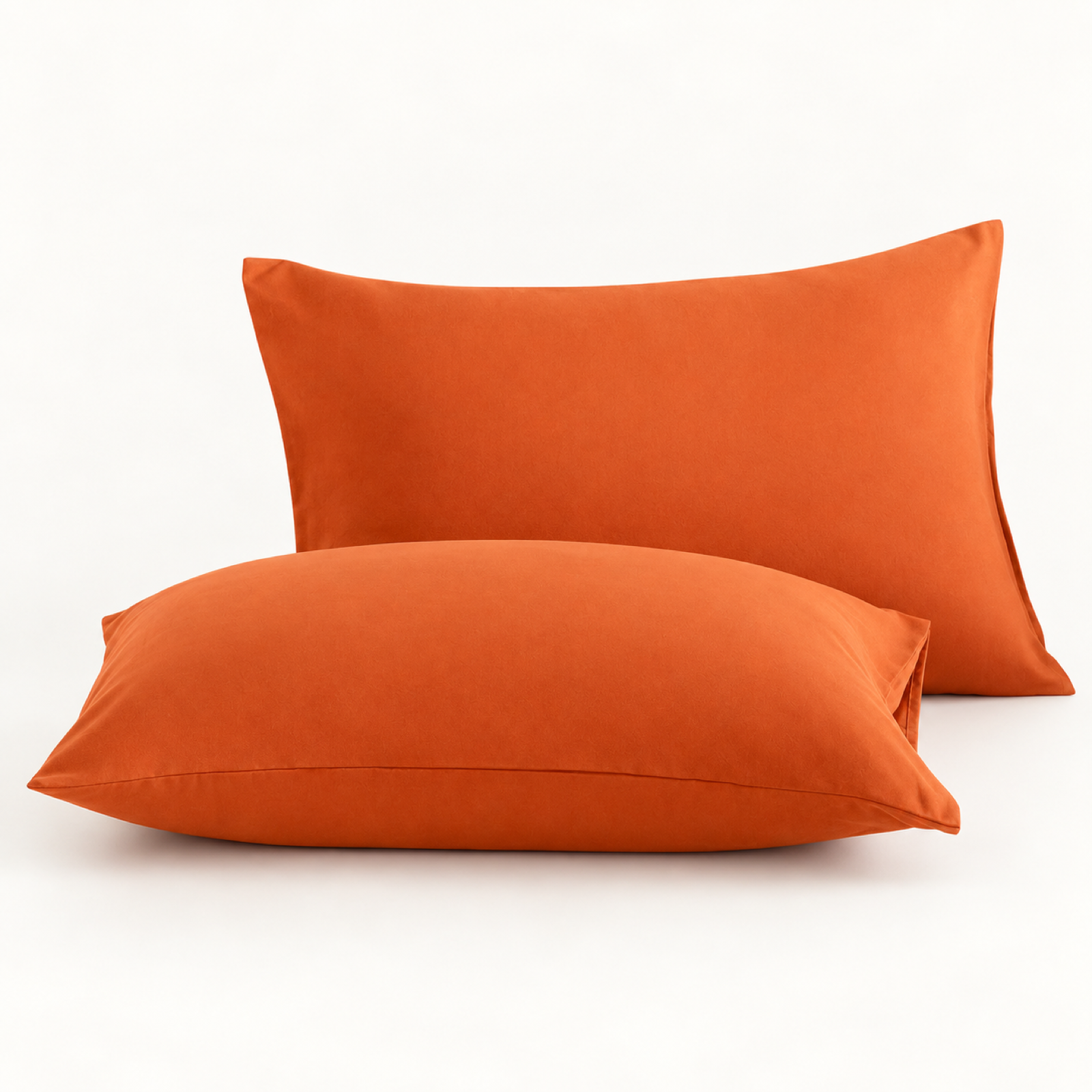 Microfiber Pillowcase Set of 2, Envelope Closure — Terracotta