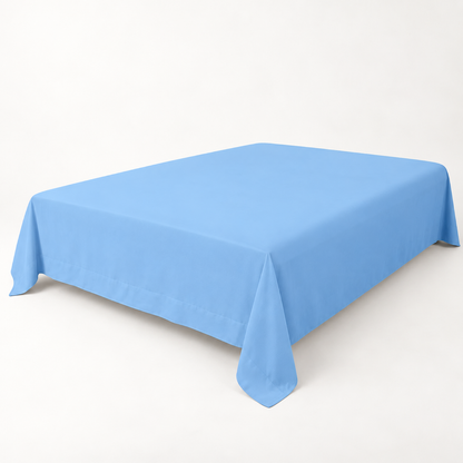 Ultra-Soft Microfiber Flat Sheet, Cornflower Blue — main