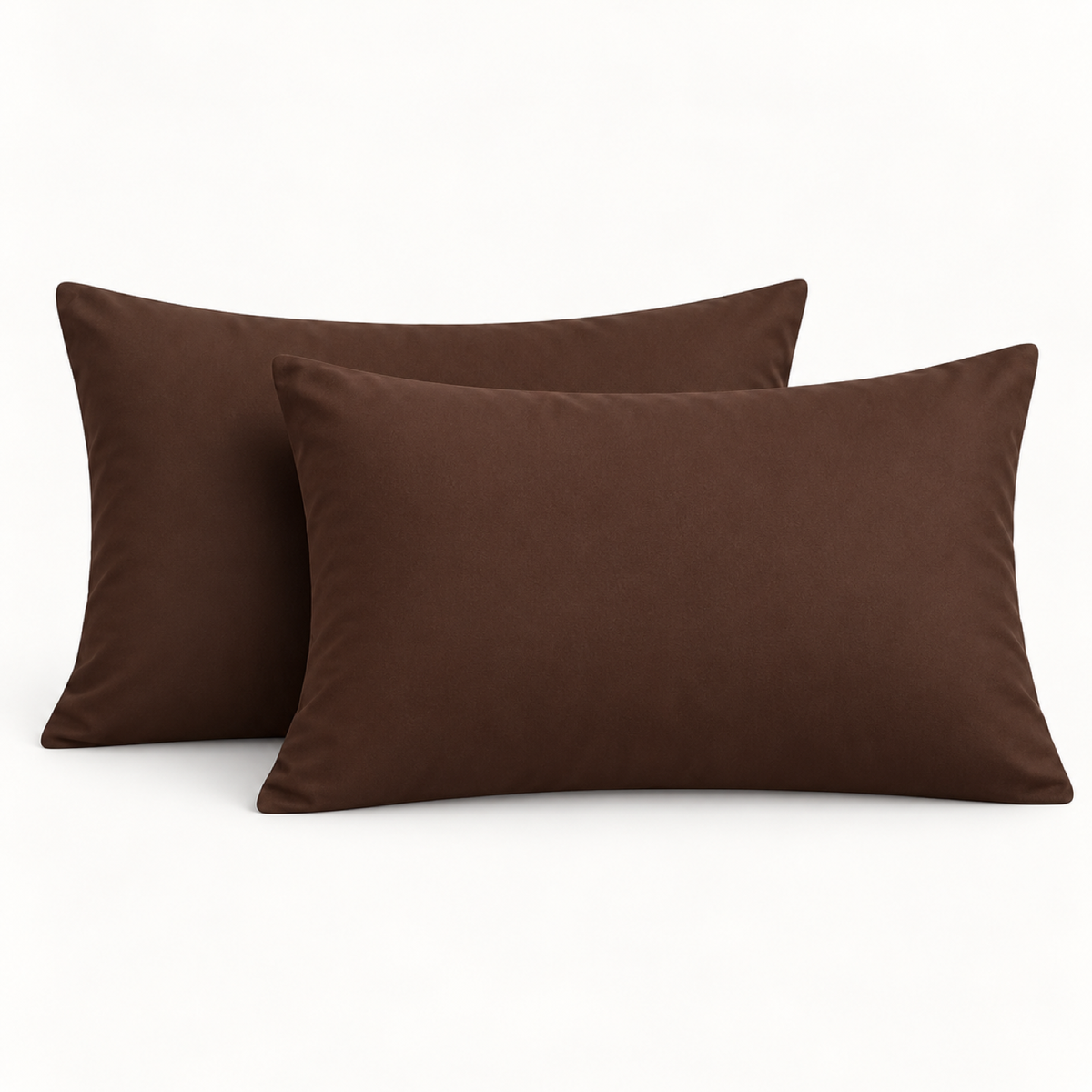 Microfiber Pillowcase Set of 2, Envelope Closure — Chocolate