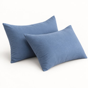 2-Pack Down Alternative Pillows, Denim Blue — main